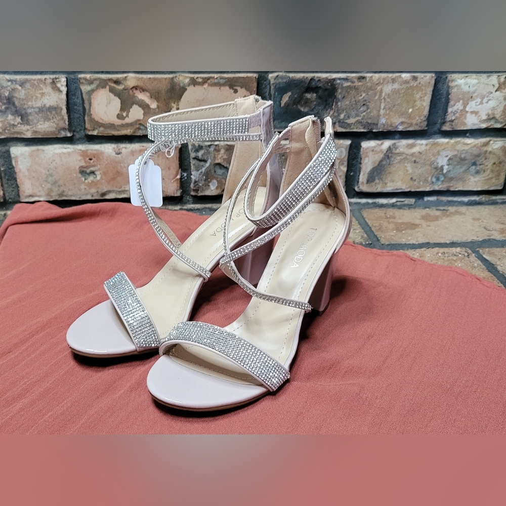 Top Moda Women's Glitter Heels